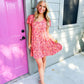 Coral Cream Dress - Southern Belle Boutique