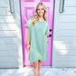 Juniper Green Boxy Dress - Southern Belle Boutique