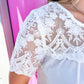 Ivory Lace Inlet Blouse - Southern Belle Boutique