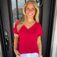 Wine Basic Top - Southern Belle Boutique