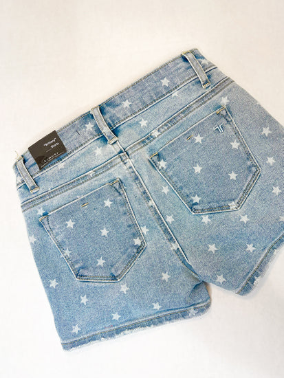 Brittany Star Short - Denim - Southern Belle Boutique