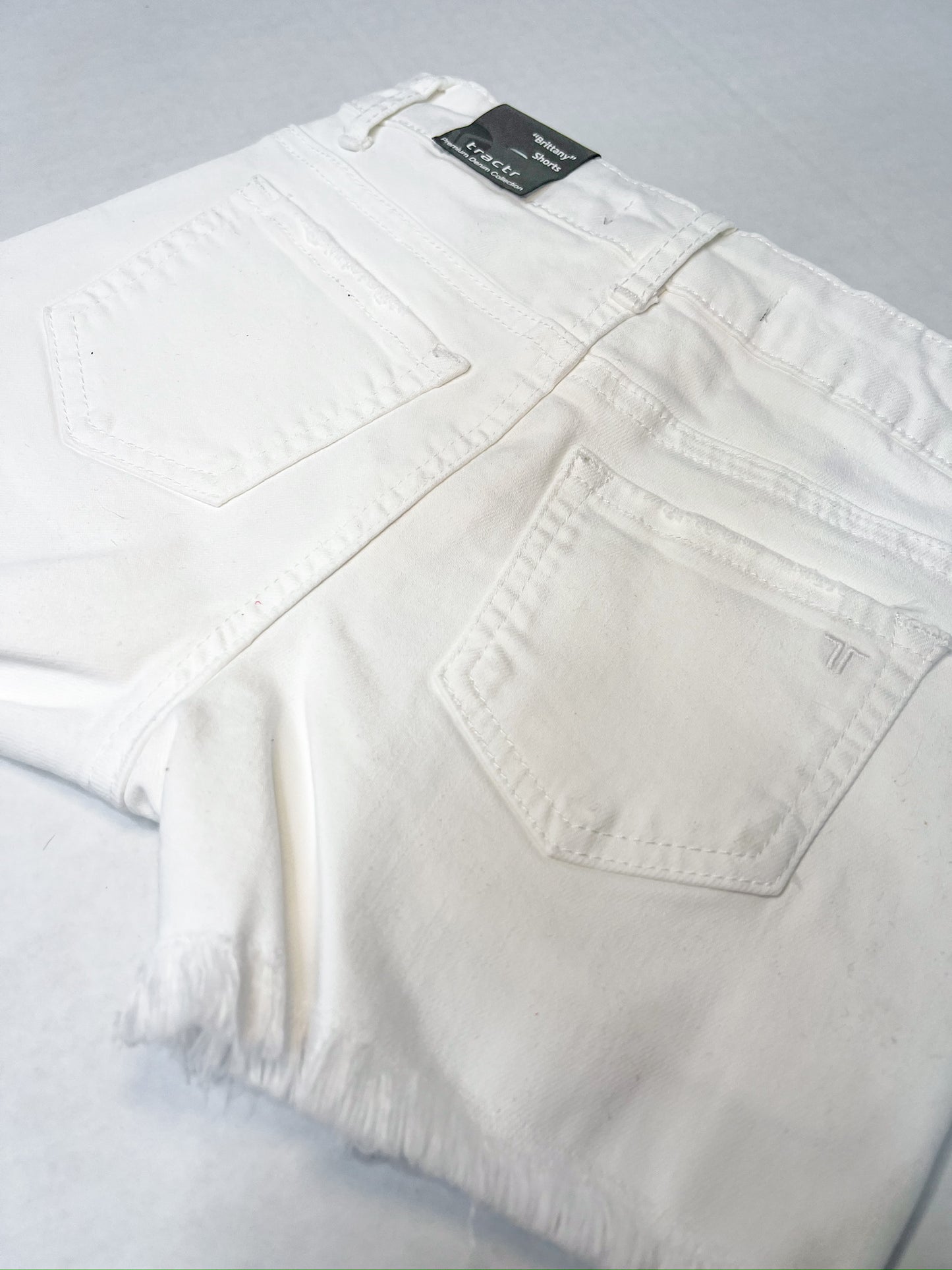 Brittany Short - White - Southern Belle Boutique