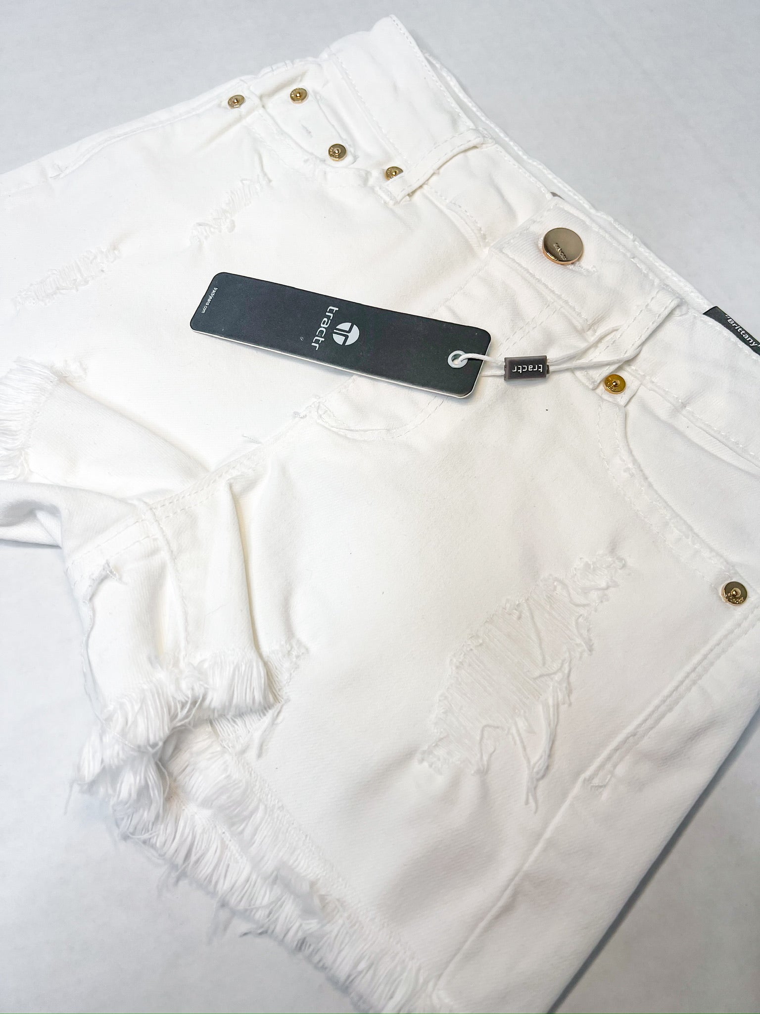 Brittany Short - White - Southern Belle Boutique