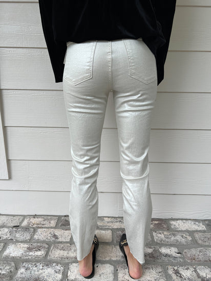 Charlize Coated High Rise Cigarette Jean - Southern Belle Boutique