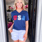 USA Glitter Tee - Southern Belle Boutique