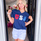 USA Glitter Tee - Southern Belle Boutique