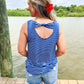 Royal Twisted Back Top - Southern Belle Boutique