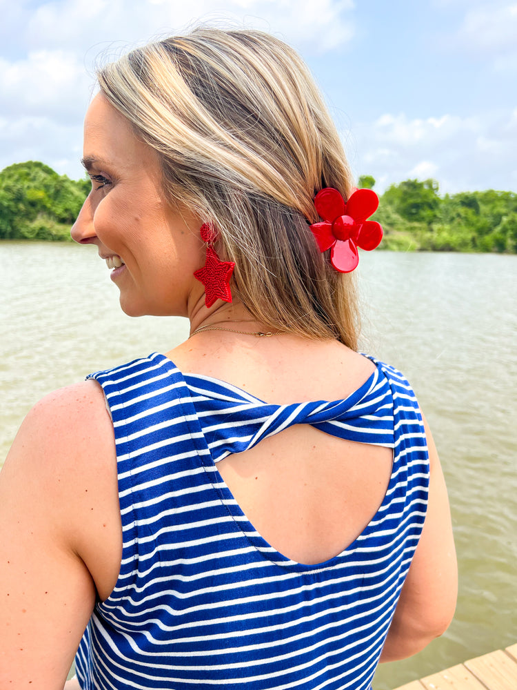 Royal Twisted Back Top - Southern Belle Boutique