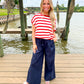 Navy Linen Pant - Southern Belle Boutique