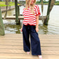 Navy Linen Pant - Southern Belle Boutique