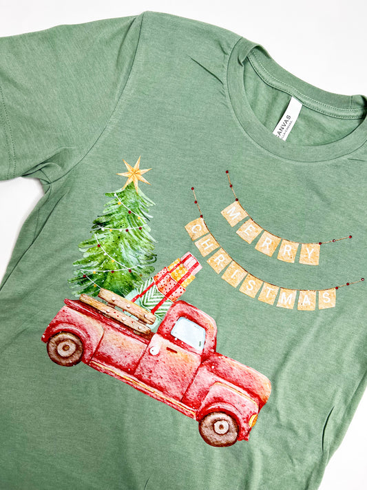 Christmas Truck Tee - Southern Belle Boutique