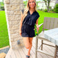 Black Utility Romper - Southern Belle Boutique