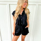 Black Utility Romper - Southern Belle Boutique