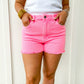 Neon Pink High Rise Shorts - Southern Belle Boutique