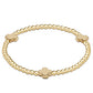 Signature Cross Small Gold Pattern 2mm Bead Bracelet - Southern Belle Boutique