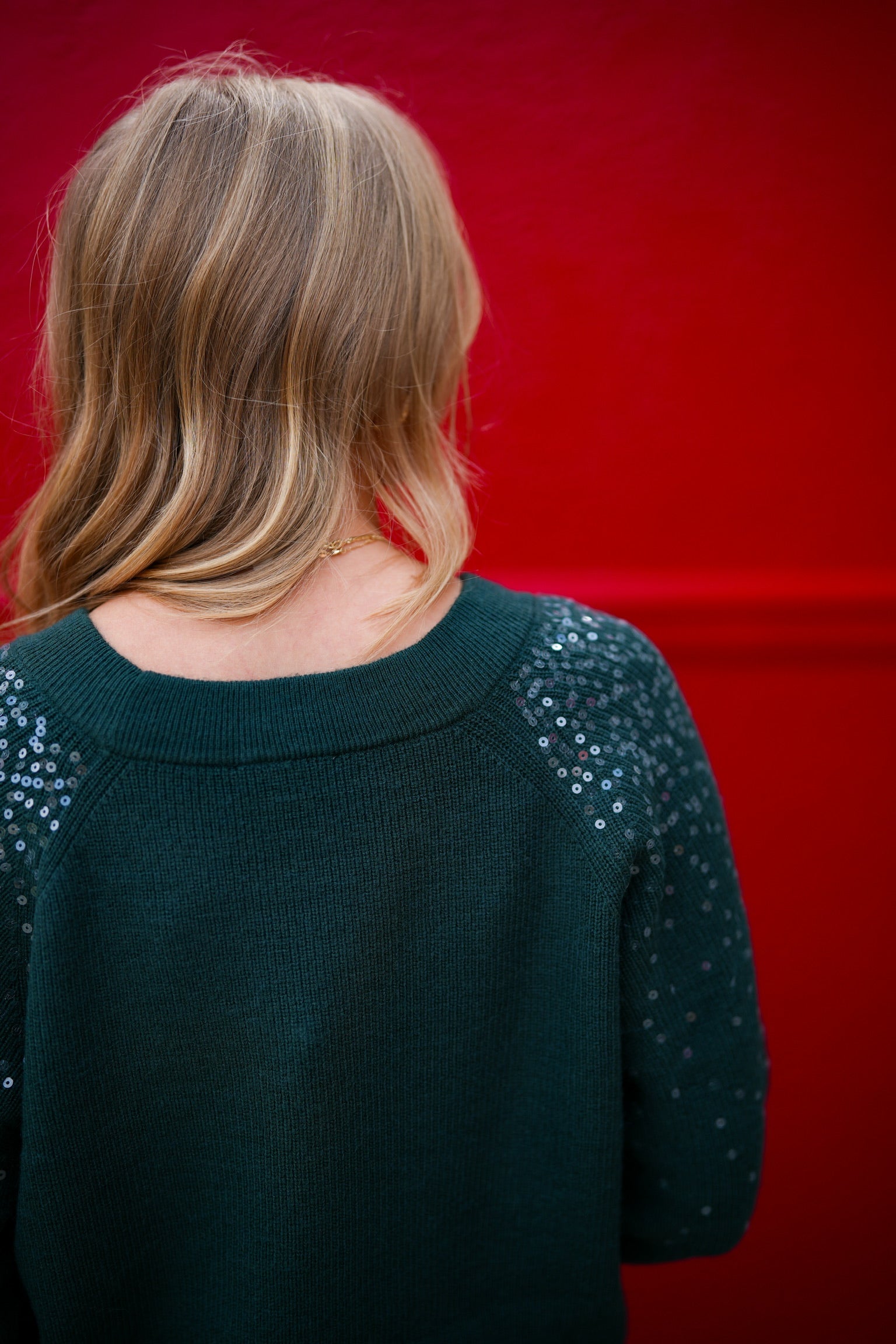 Kathleen Sequin Sweater - Black - Southern Belle Boutique