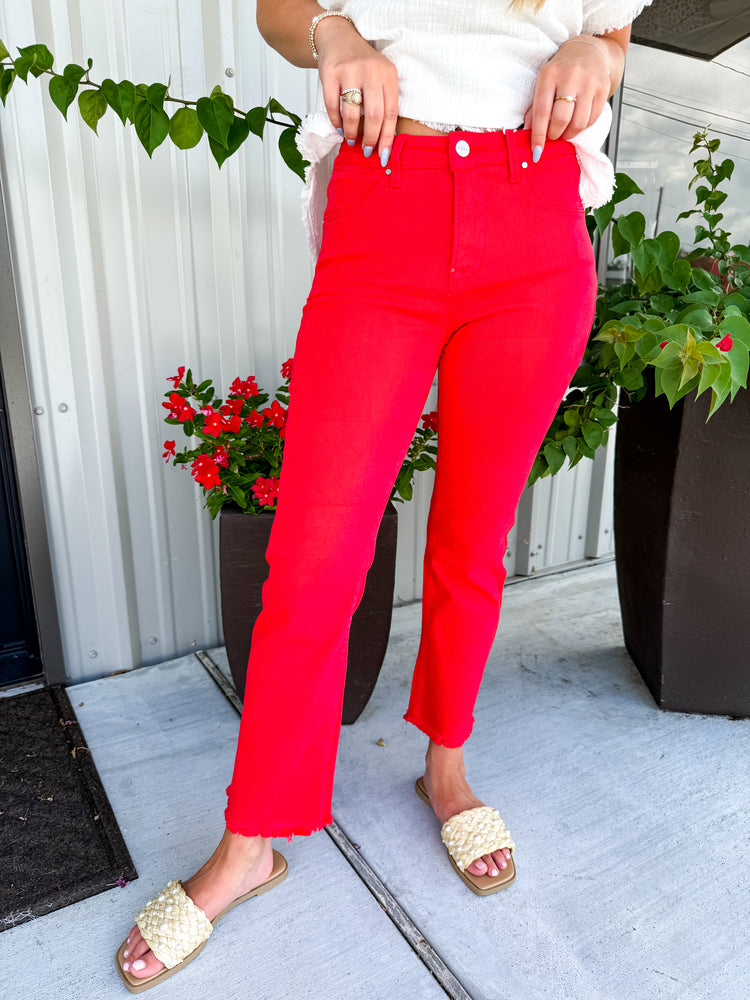 Scarlet Mid Rise Crop Jean