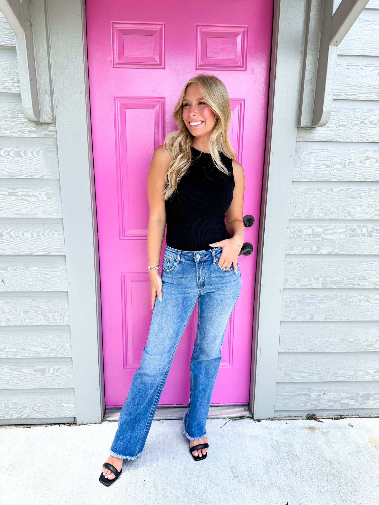 Black High Neck Ribbed Bodysuit - Southern Belle Boutique