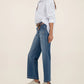 Charlotte HR Wide Leg Front Seam Patch Jeans - Vibrant