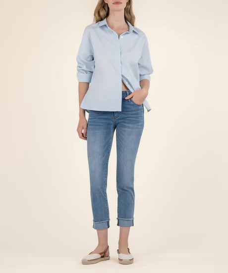 Amy Crop Straight Leg Roll Up - Kindness