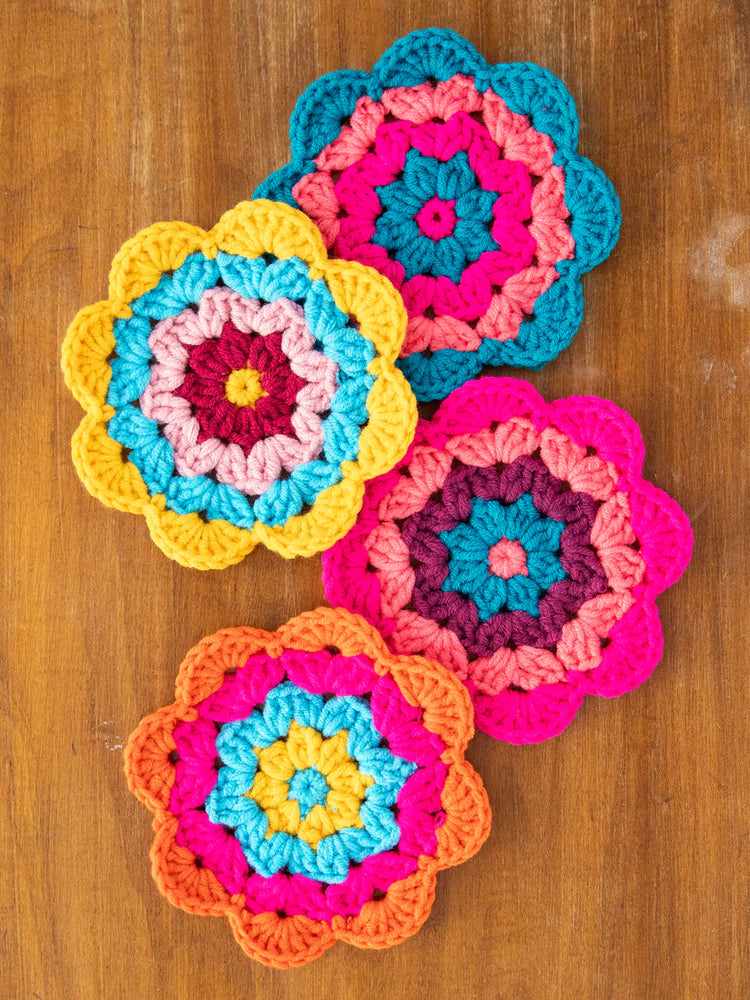 Crochet Coaster Set - Granny - Southern Belle Boutique