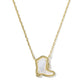 Drill Team Boot Pendant Necklace - Gold Ivory Mother of Pearl