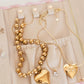 Ruffled Jewelry Fold - Pink Polka Stripe