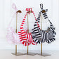 Ruffled Bum Bag - Brown Stripe