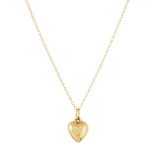 egirl 14" Necklace Gold - Love Plush Small Gold Charm - Southern Belle Boutique