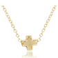 16" Necklace Gold - Signature Crosss Small Gold - Southern Belle Boutique