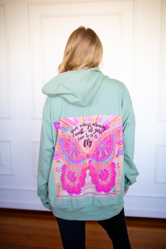 Your Wings Exist - Hoodie Sweatshirt - Southern Belle Boutique