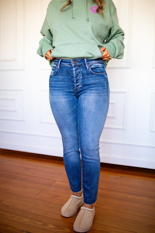 Charlize High Rise Cigarette Leg - Southern Belle Boutique