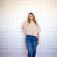 Taupe Crop Knit Top - Southern Belle Boutique