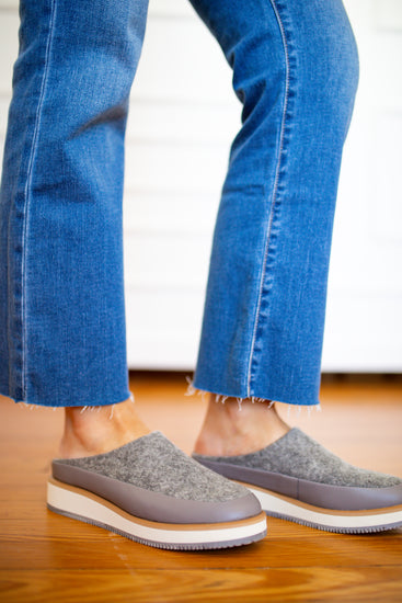 Ramble Platform Mule - Grey - Southern Belle Boutique