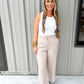 Denali Wide Leg Cropped Pant - Moonstone - Southern Belle Boutique