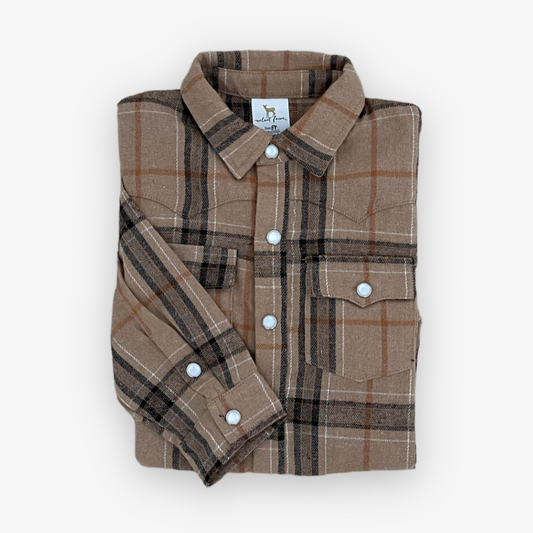 Kasey Shacket - Western Plaid - Southern Belle Boutique