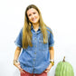 Denim Short Sleeve Shirt