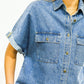Denim Short Sleeve Shirt
