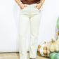 Tummy Control High Rise Textured Jean - Ivory
