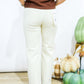 Tummy Control High Rise Textured Jean - Ivory