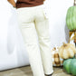 Tummy Control High Rise Textured Jean - Ivory