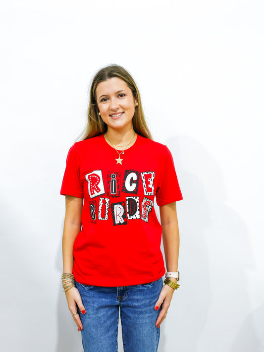 Ricebird Polka Dot Red Tee