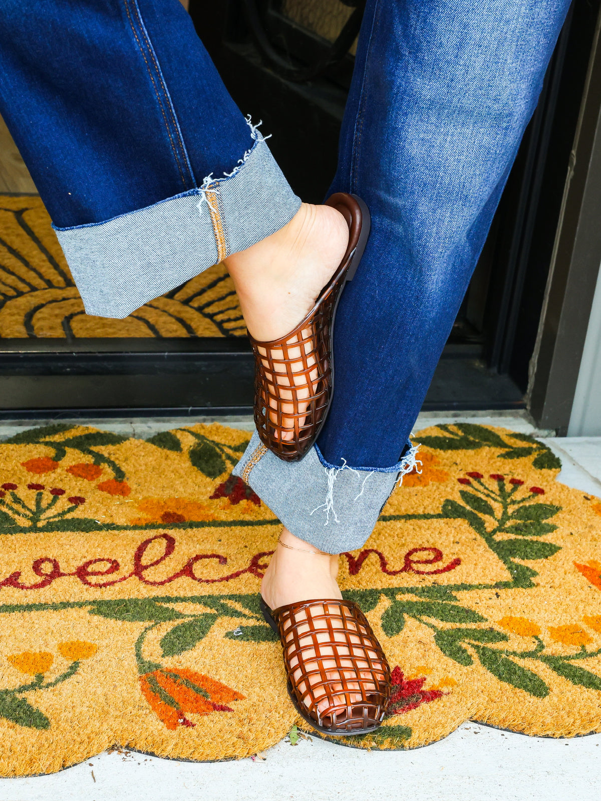 Mary Jane Jelly Flat Sandal