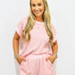 Pink Striped Short Set