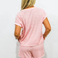 Pink Striped Short Set