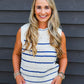 Alondra Stripe Crochet Detail Sweater