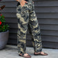Ashton Camo Wide Leg Barrel Jean