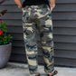 Ashton Camo Wide Leg Barrel Jean