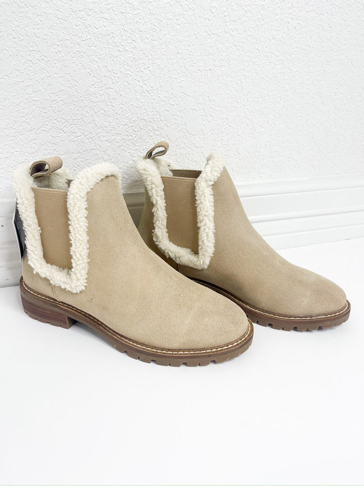 Leopold Tan Suede Booties - Southern Belle Boutique