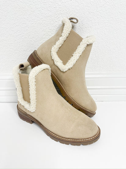 Leopold Tan Suede Booties - Southern Belle Boutique